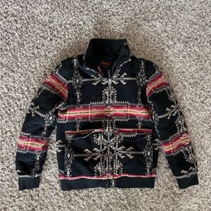 Rock n Roll Cowboy Black Aztec-Patterned Jacket